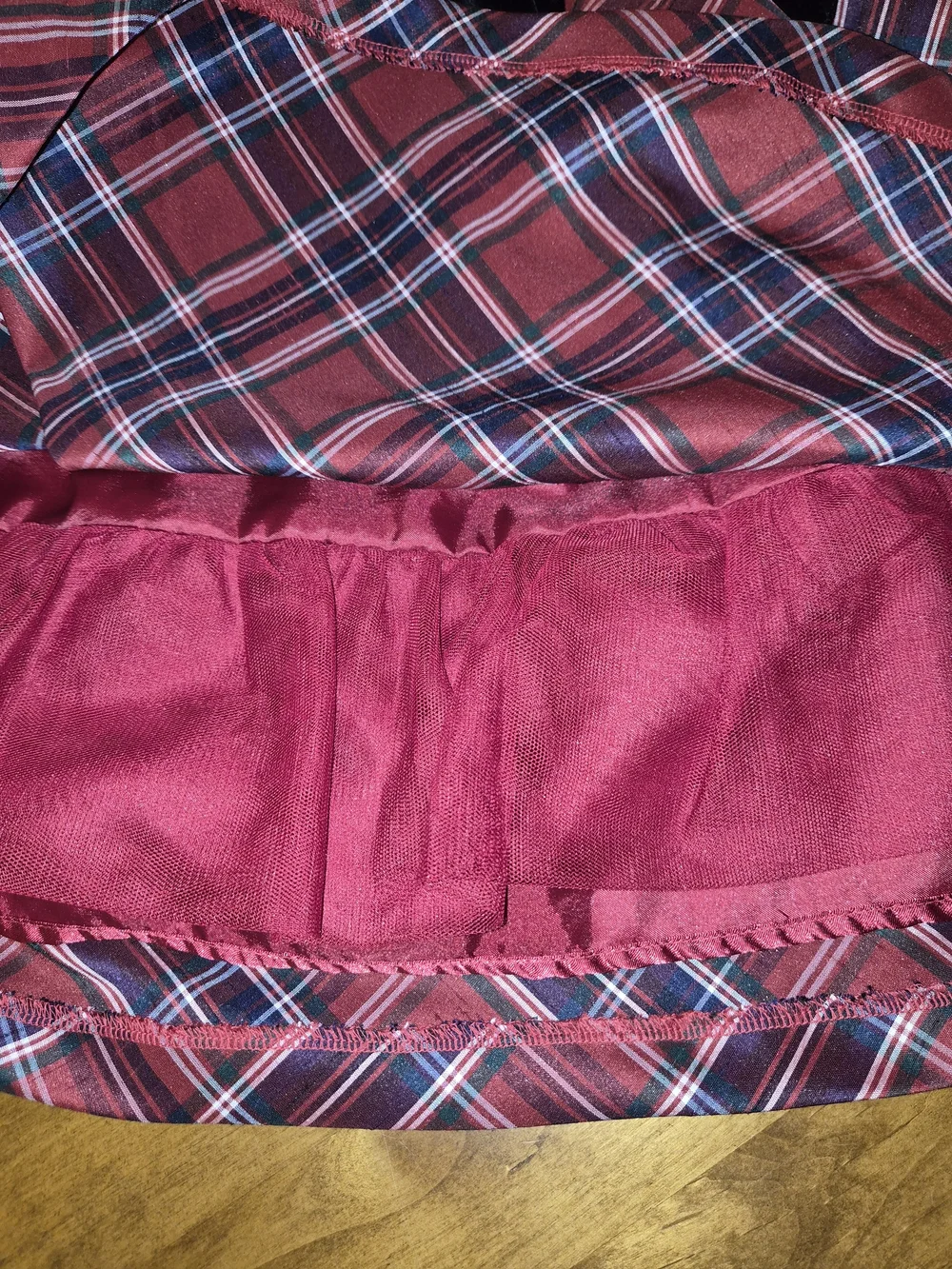 NWOT Girls Gymboree Red Plaid Holiday Christmas Dress Black Velvet Bow Sz 10